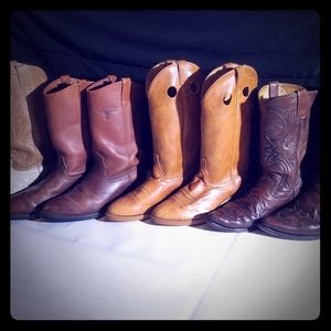 4 Pairs of Cowboy Boots